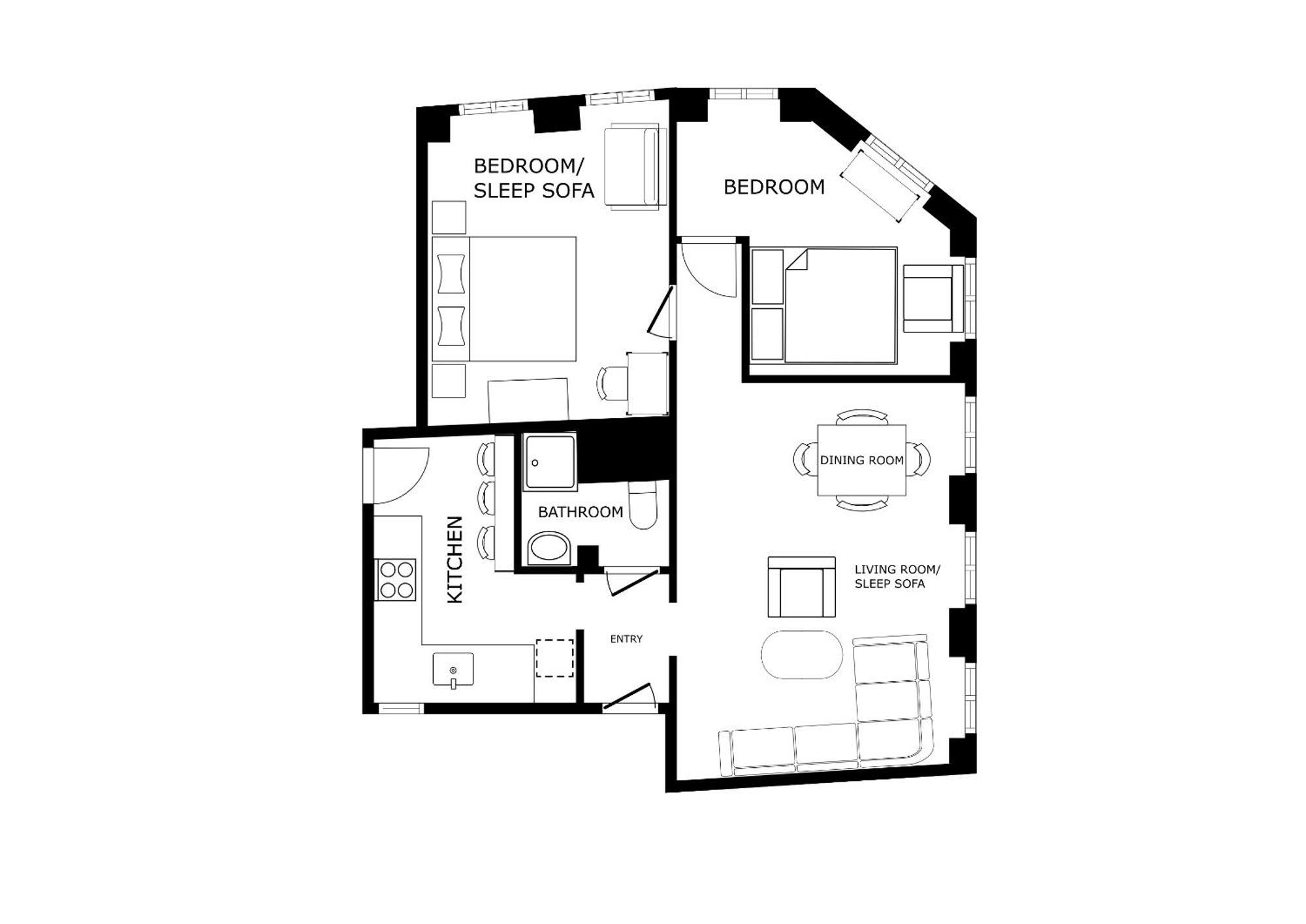 Perfect Super 2br Apartment *